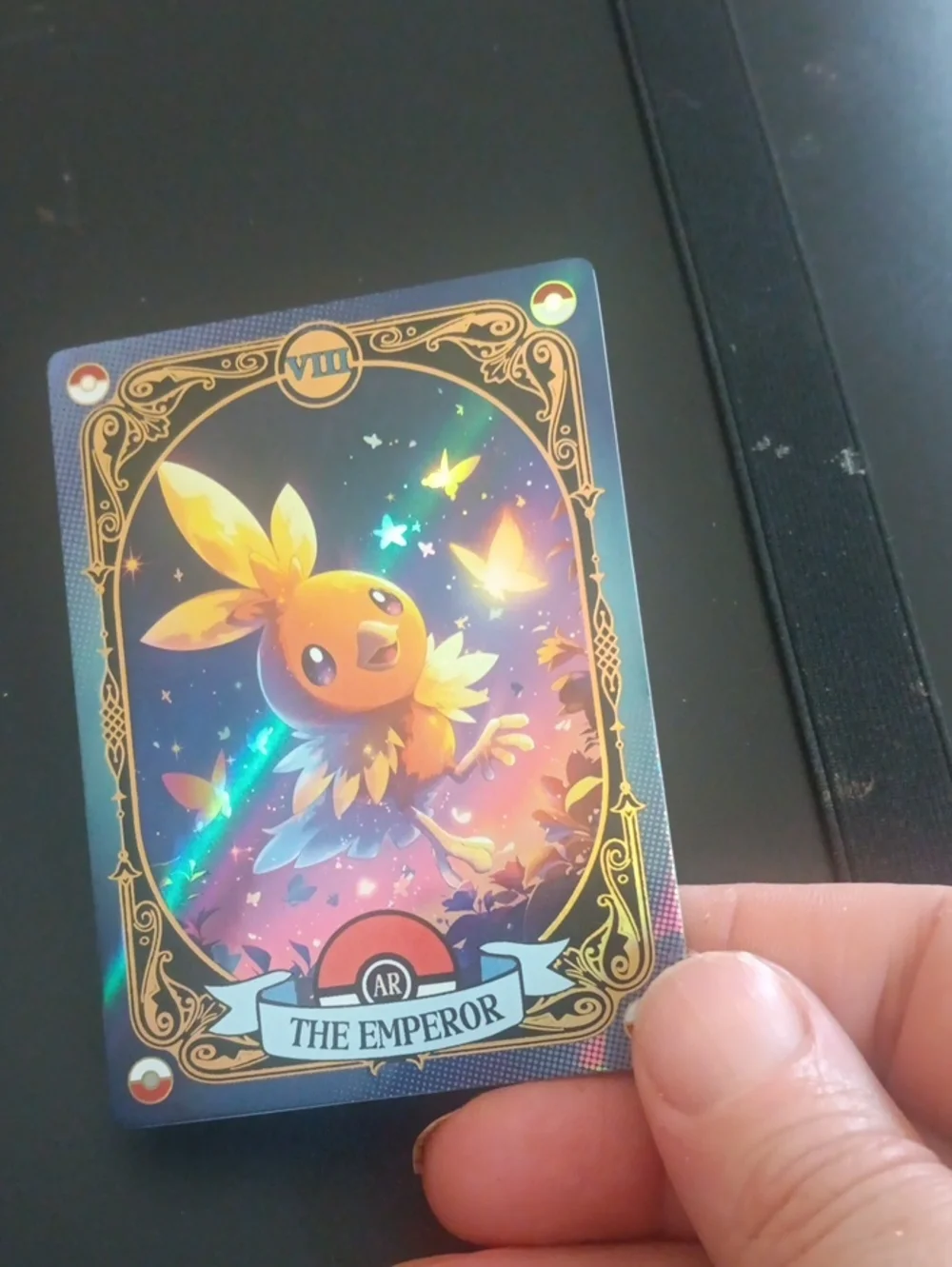 Pokemon The Emperor AR Card - Gold, Blue, Purple